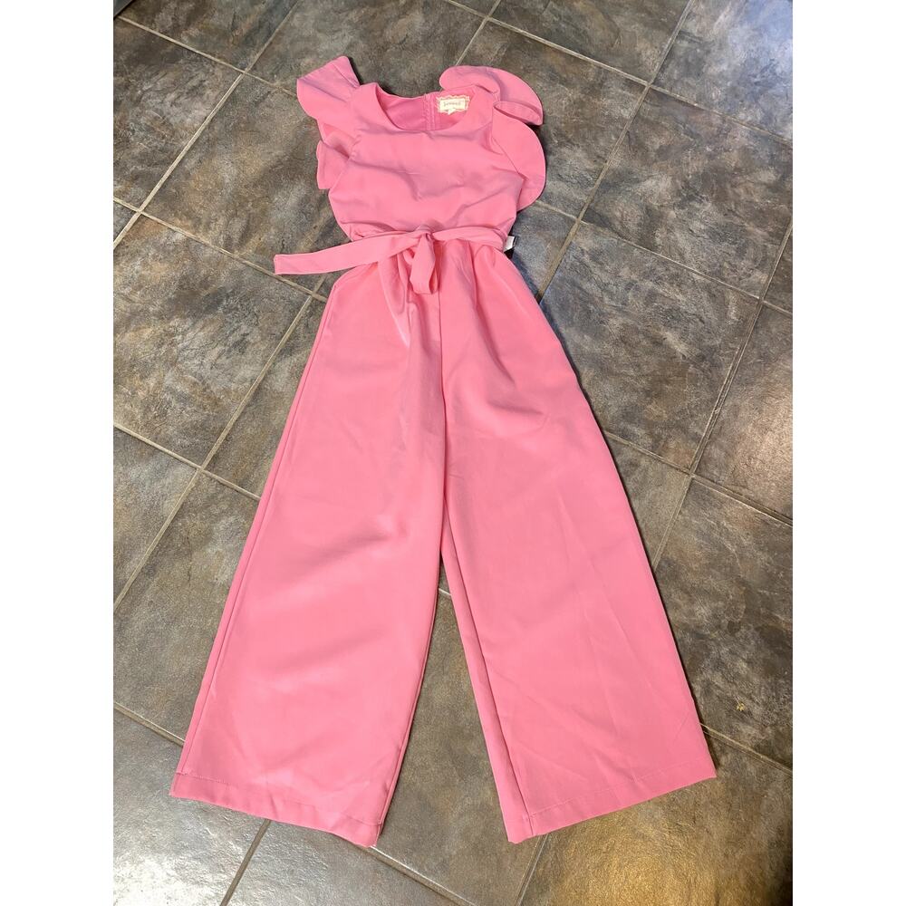 GIRLS PINK SPRING/SUMMER ROMPER SIZE 8